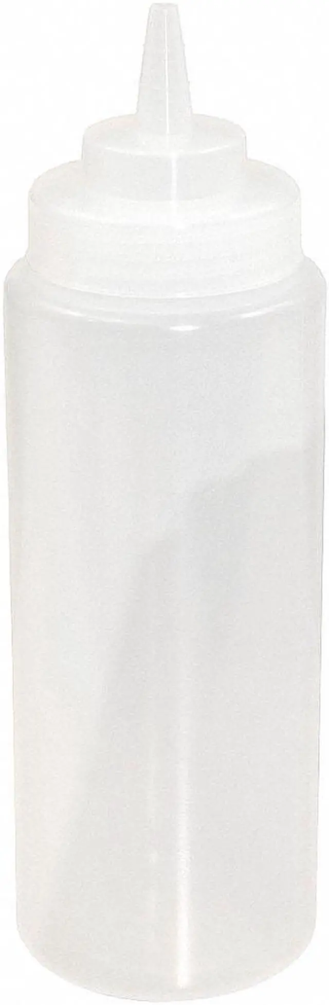 Main image of Crestware Squeeze Bottle, Plastic, Clear, 24 oz., PK12 24 oz. Plastic SB24CW