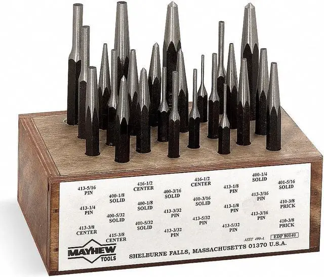 Alt view image 2 of 4 - Mayhew Combination Punch Set,24 Pieces HAWA 80040