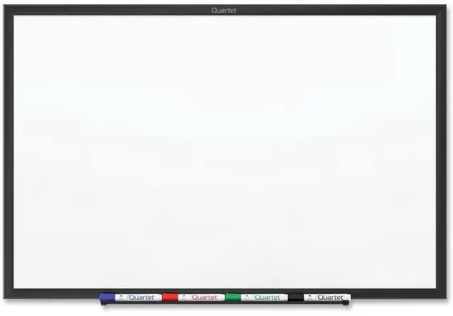 Alt view image 2 of 19 - Quartet Classic Series Magnetic Whiteboard 24 x 18 Black Aluminum Frame SM531B