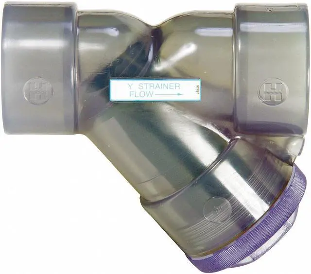 Main image of HAYWARD YS00100T 1", Threaded, Clear PVC, Y Strainer, 150 psi