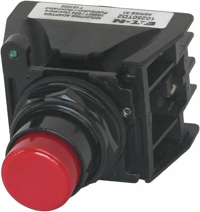 Alt view image 2 of 2 - EATON E34EX708R Hazardous Location Push Button, 30 mm, 1NO/1NC, Red