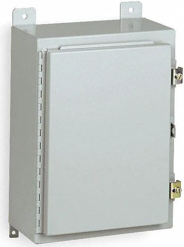 Alt view image 3 of 6 - WIEGMANN N12161608 Padlockable Hasp Electrical Enclosures, 16 in H, 8 in D, 16