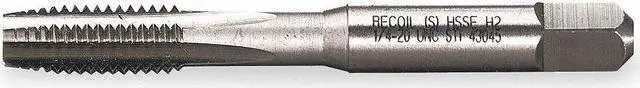 Alt view image 4 of 5 - RECOIL 43055 Straight Flute Hand Tap , 5/16"-18 , Plug , 3 Flutes, UNC