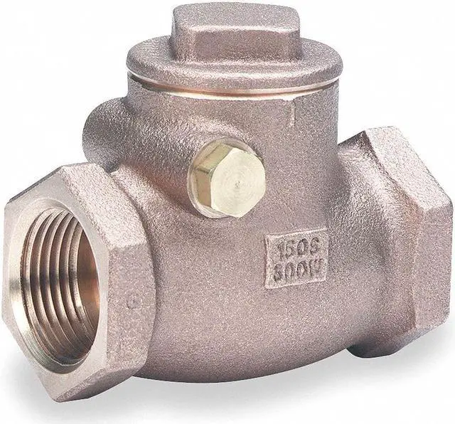 Alt view image 2 of 2 - MILWAUKEE VALVE 510T 1/4 1/4" FNPT Bronze Swing Check Valve