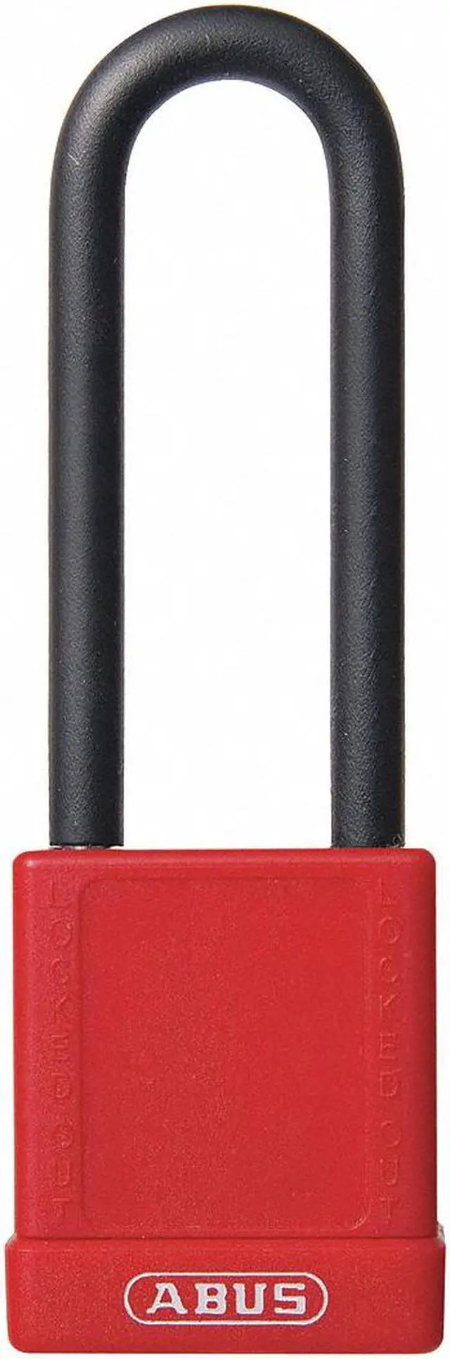 Alt view image 2 of 2 - ABUS 74HB/40-75 KD RED Lockout Padlock, KD, Red, 1-3/4"H, Shackle Dia.: 1/4 in