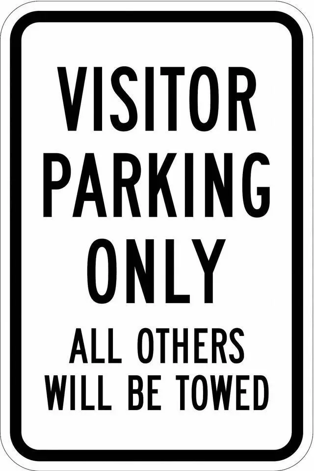 Alt view image 2 of 2 - LYLE T1-1045-HI_12x18 Visitor Parking Sign,18" x 12, T1-1045-HI_12x18