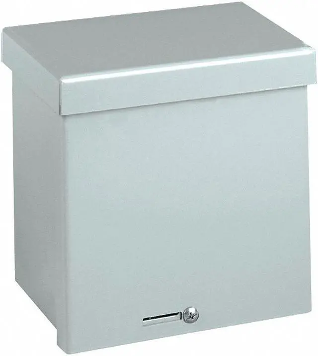 Alt view image 3 of 4 - WIEGMANN RSC121506G Padlockable Hasp Electrical Enclosures, 15 in H, 6 in D, 12