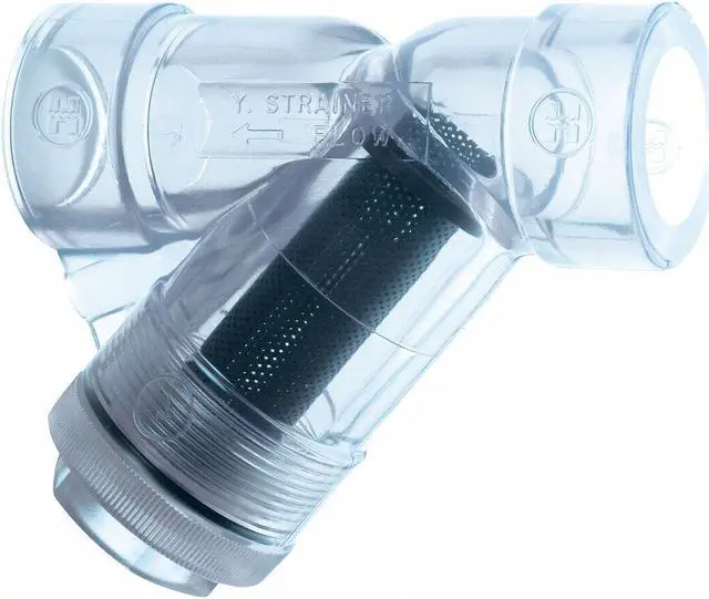 Main image of HAYWARD YS00200T 2", Threaded, Clear PVC, Y Strainer, 150 psi