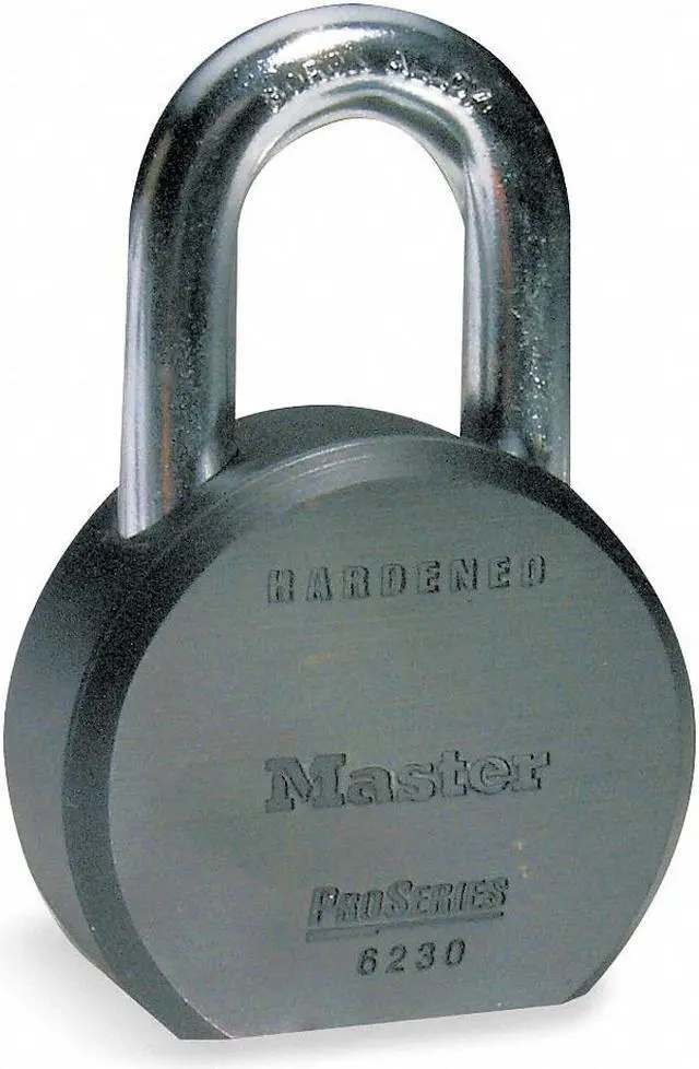 Main image of Alike-Keyed Padlock, Open Shackle Type, 1-1/8" Shackle Height, Silver