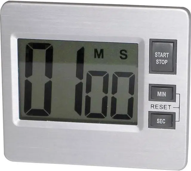 Alt view image 3 of 3 - Tatco Digital Timer - Desktop - Silver, Black