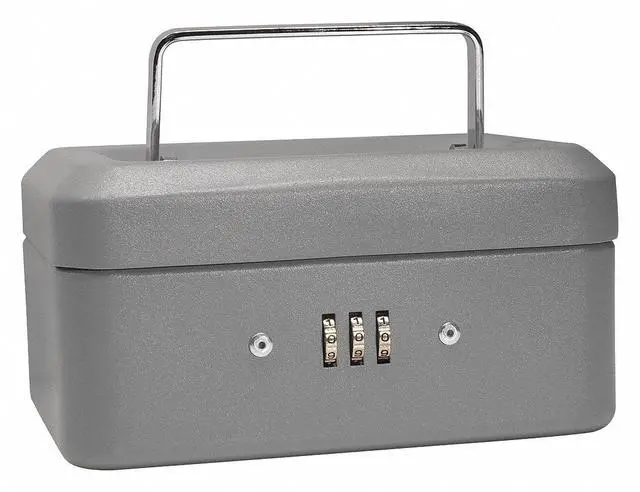 Alt view image 16 of 16 - 6 Inch Gray Combination Lock Box