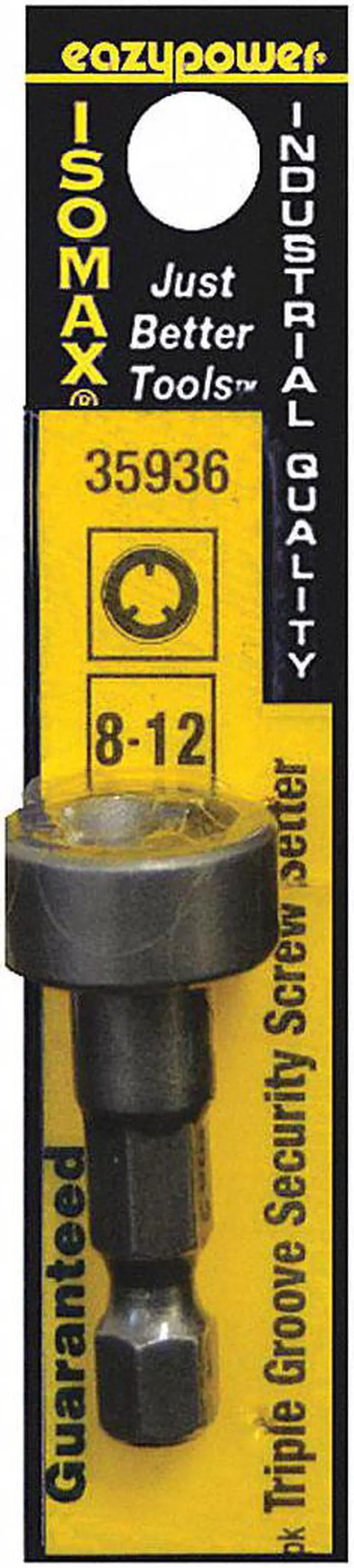 Alt view image 2 of 2 - ZORO SELECT 35936 Triple Groove Security Bit,SAE,1/4"