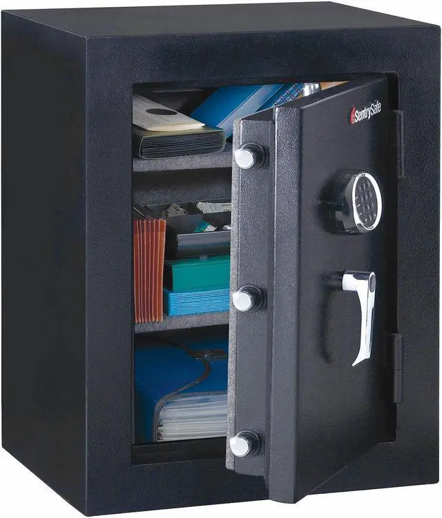 Alt view image 5 of 10 - SENTRY SAFE EF3428E Executive Fire Safe,3.4 cu ft,Black