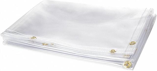 Main image of Transparent Vinyl Welding Curtain, 6 ft. H x 6 ft.W x 0.016" Thick, Clear