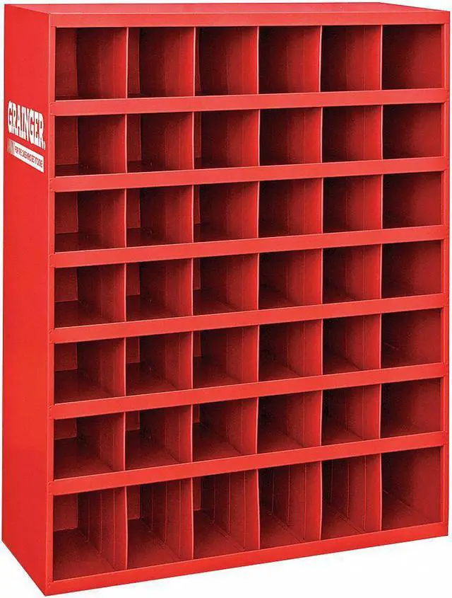 Alt view image 2 of 2 - DURHAM MFG 360-17-S1156 Prime Cold Rolled Steel Pigeonhole Bin Unit, 12 in D x