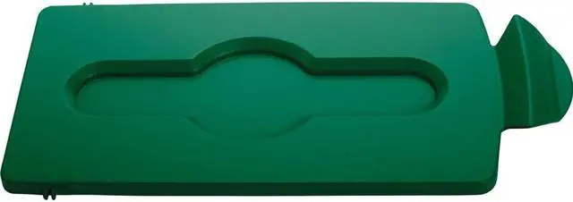 Alt view image 2 of 4 - Rubbermaid Commercial Lid Insert Closed f/Slim Jim Recycling Stations Green