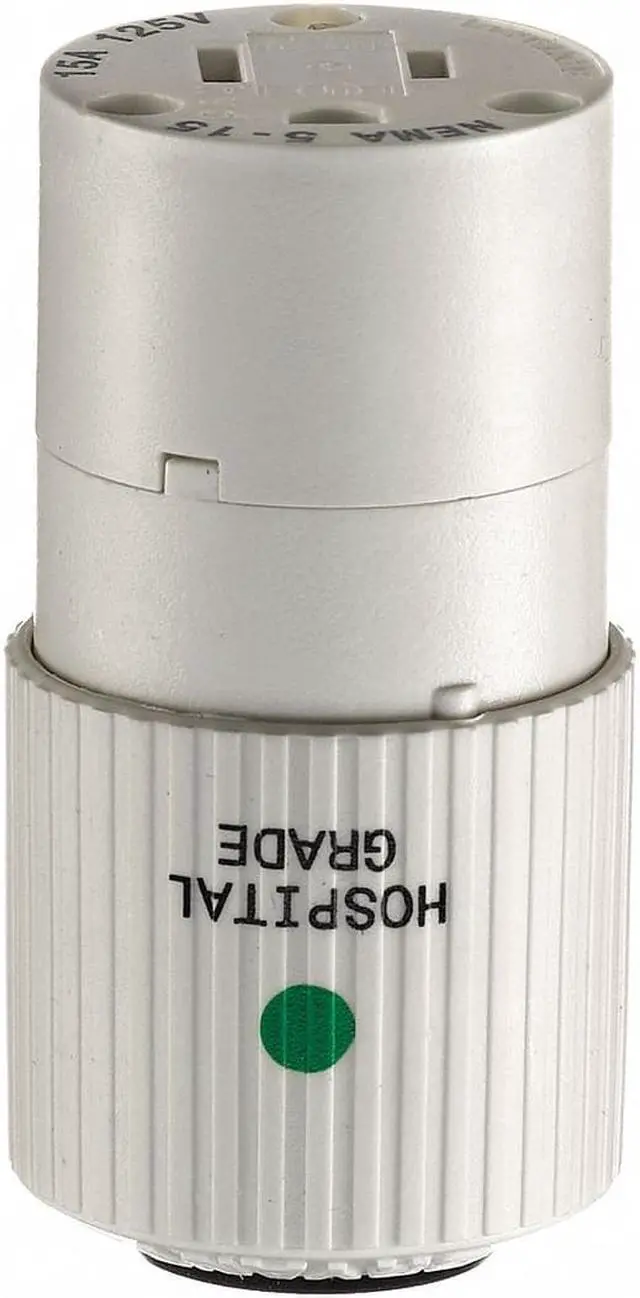 Main image of BRYANT BRY8269NC Straight Blade Connector, 5-15R, 15 A, 125V AC, 2 Pole, 3