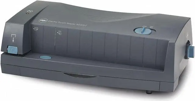 Alt view image 2 of 6 - GBC 24-Sheet 3230 Electric Two-to-Three-Hole Adjustable Punch 9/32" Holes Gray 7704270