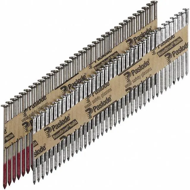 Alt view image 4 of 5 - PASLODE 650387 Collated Framing Nail, 3 in L, Not Applicable, Hot Dipped
