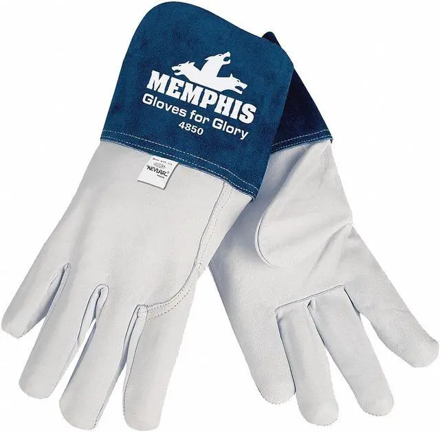 Alt view image 2 of 2 - Goatskin Welding Gloves,  L,  Gauntlet Cuff,  12-1/4" Glove Length,  1 PR