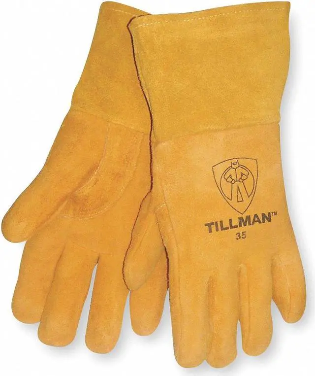 Alt view image 3 of 4 - Tillman 35 Top Grain Deerskin Foam Lined Thumb Strap MIG Welding Gloves X-Large