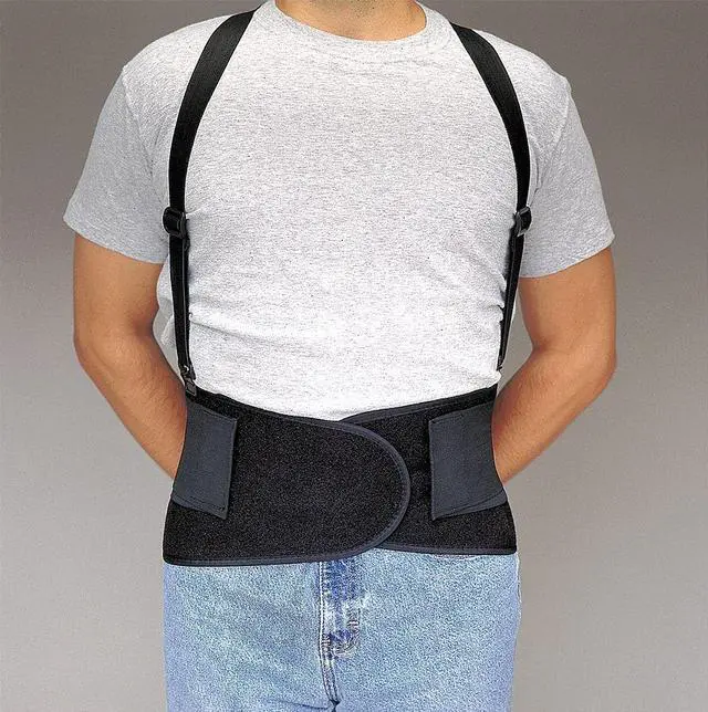Alt view image 2 of 3 - Allegro Elastic, Nylon, Polypropylene Back Support, 8" Width, XL, Black 7176-04