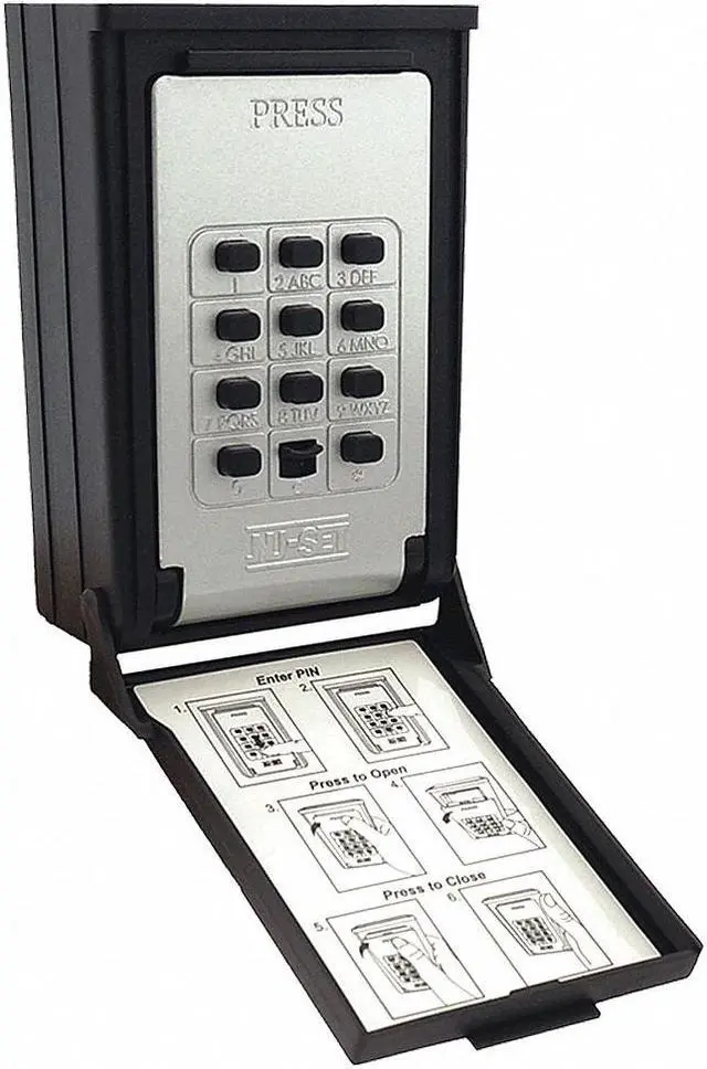 Main image of NU-SET 2085-3 Key/Card Storage Wall Mount Push Button Lock Box