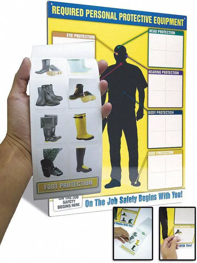 Alt view image 2 of 2 - ACCUFORM PPE248 PERSNL PROTECTIV EQUIP CHART/LBL BOOKKIT