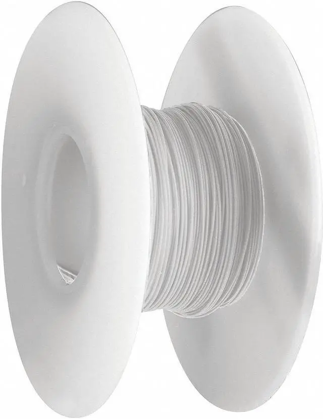 Alt view image 3 of 4 - OK INDUSTRIES R28W-0100 Spooled Wrapping Wire, 28 AWG, White, Kynar(R), 100 ft
