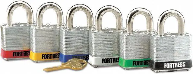 Alt view image 3 of 4 - FORTRESS 1803YLW Lockout Padlock, KD, Yellow, 1-1/4"H