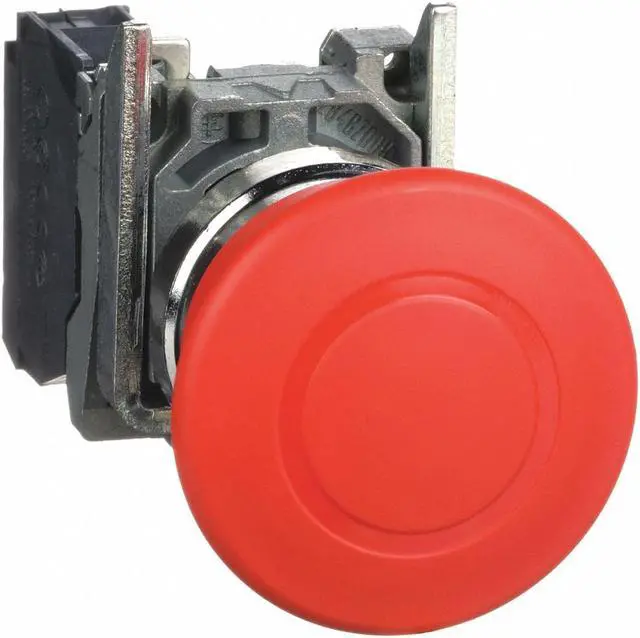 Alt view image 2 of 2 - SCHNEIDER ELECTRIC XB4BT842 Emergency Stop Push Button, 22 mm, 1NC, Red