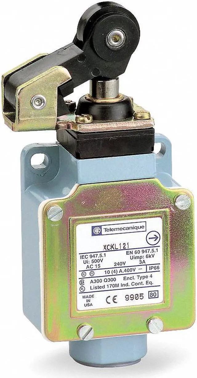 Main image of TELEMECANIQUE SENSORS XCKL121H7 Limit Switch, Plunger, Roller, 1NC/1NO, 10A at