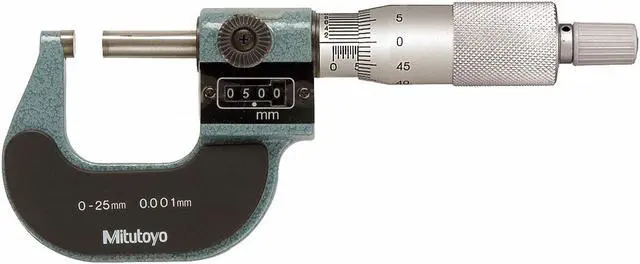 Main image of MITUTOYO 193-111 Digital Micrometer,Outside,0 to 25mm