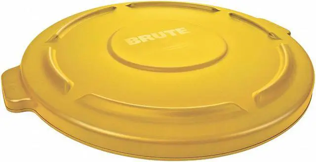 Main image of Rubbermaid Commercial Products 2631YEL 32 Gallon Brute Container Lids - Yellow