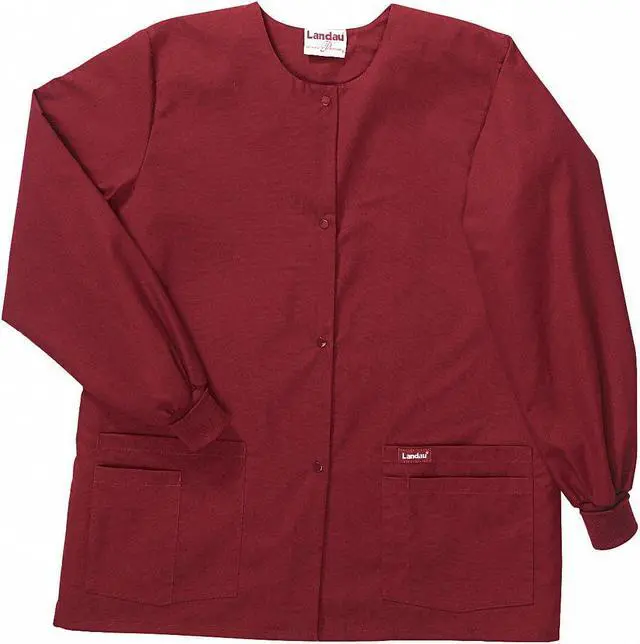 Main image of LANDAU 7525RWPLRG Warm up Jacket, Cotton/Polyester, Long Sleeve, 4 Pockets,