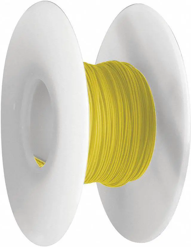 Alt view image 3 of 3 - Wire Wrap Wire, Kynar, 26AWG, Yellow, 100 Ft
