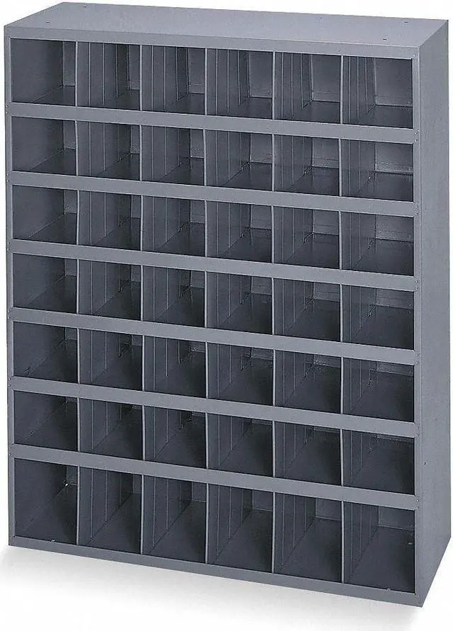 Alt view image 5 of 5 - DURHAM MFG 360-95 Prime Cold Rolled Steel Pigeonhole Bin Unit, 12 in D x 42 in