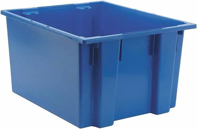 Main image of QUANTUM STORAGE SYSTEMS SNT230BL Stack & Nest Storage Container, 19.4 gal,