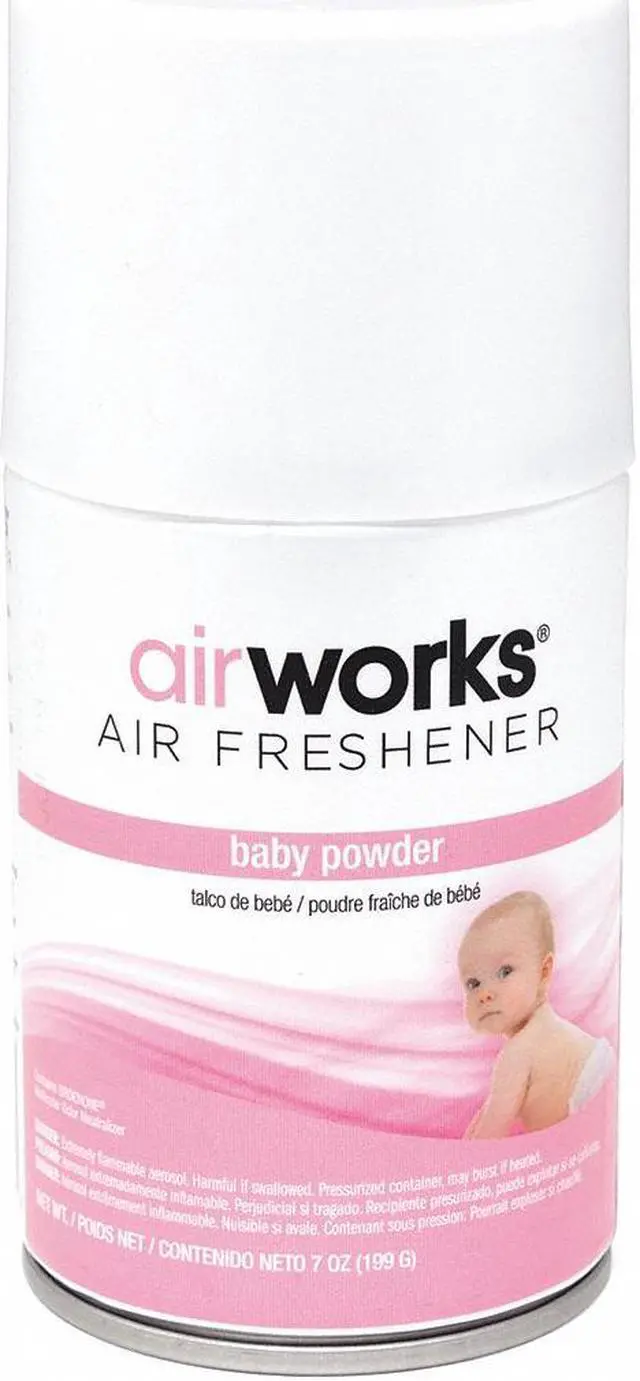Alt view image 3 of 9 - Aerosol Can Refill, 7 Oz, Baby Powder, Pk12