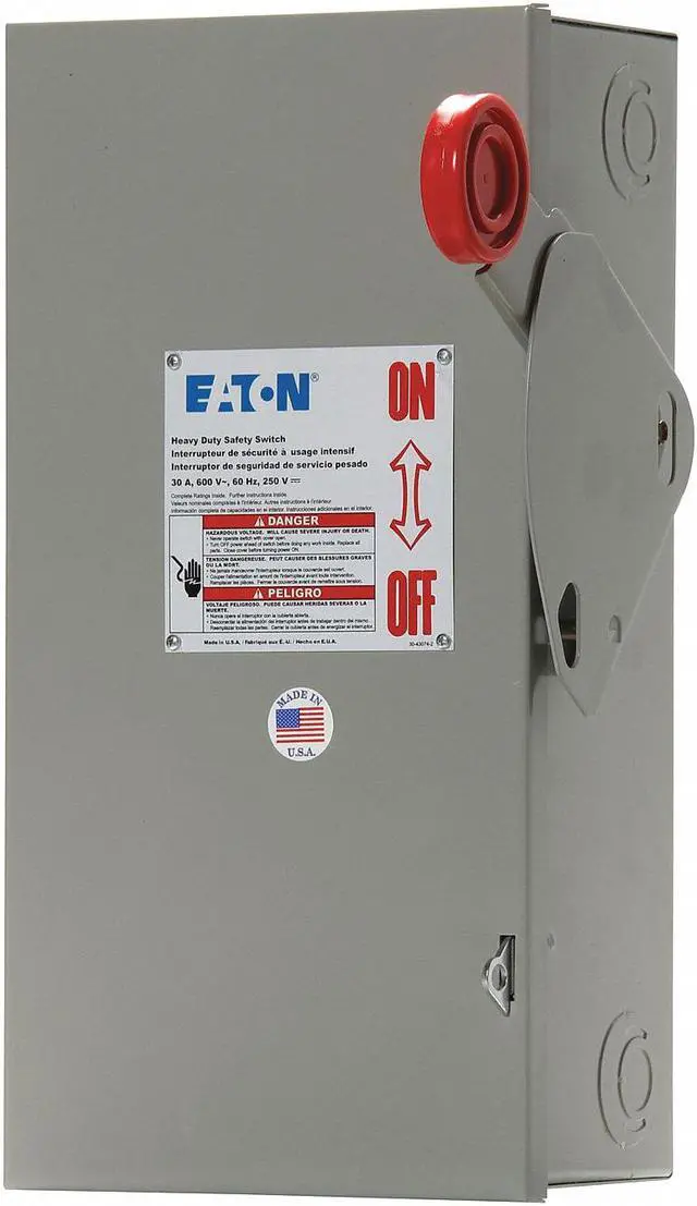 Main image of EATON DH361UGK 30 Amp Cutler-Hammer 600VAC/250VDC Safety Switch 3PST