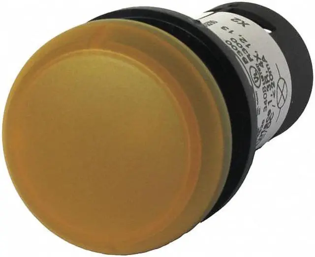 Main image of EATON C22-L-Y-24 Raised Indicator Light,Yellow,24VAC/DC