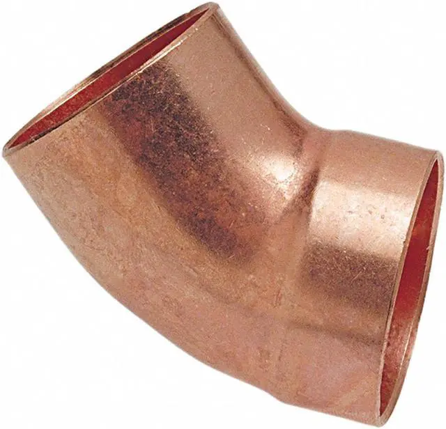 Alt view image 2 of 2 - NIBCO 906-2 1-1/2" NOM C x FTG Copper 45 Degree DWV Street Elbow