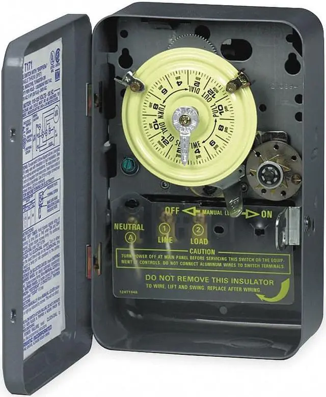 Alt view image 3 of 3 - INTERMATIC T174R Electromechanical Timer,24-Hr,DPST,40A