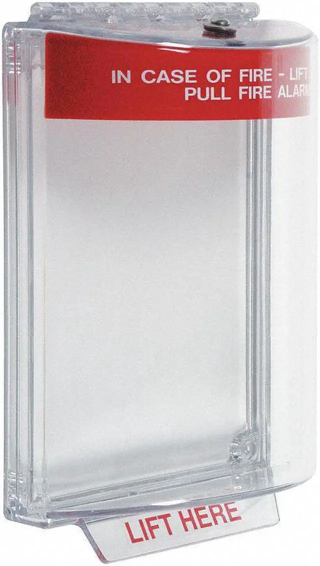Alt view image 2 of 2 - SAFETY TECHNOLOGY INTERNATIONAL STI-13010FR Pull Station Guard, Polycarbonate,