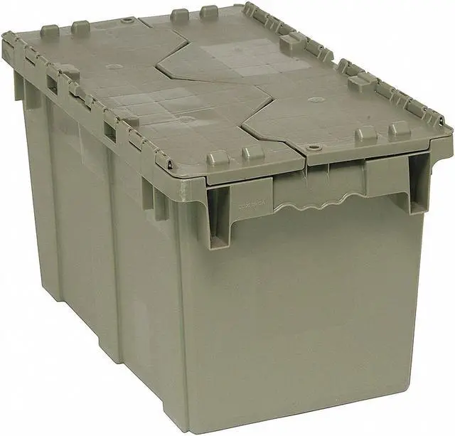 Alt view image 3 of 4 - QUANTUM STORAGE SYSTEMS QDC2213-12 Attached Lid Container, 1.64 cu. ft., Gray