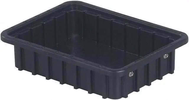 Main image of LEWISBINS DC1025 XL Polypropylene, Divider Box, Black, 10 3/4 in L, 2 1/2 in H