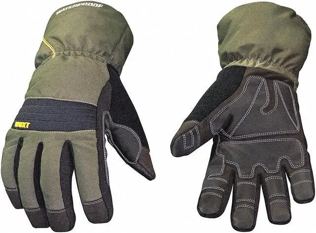 Alt view image 9 of 11 - Cold Protection Gloves, 2XL, Gray/Green, Pr