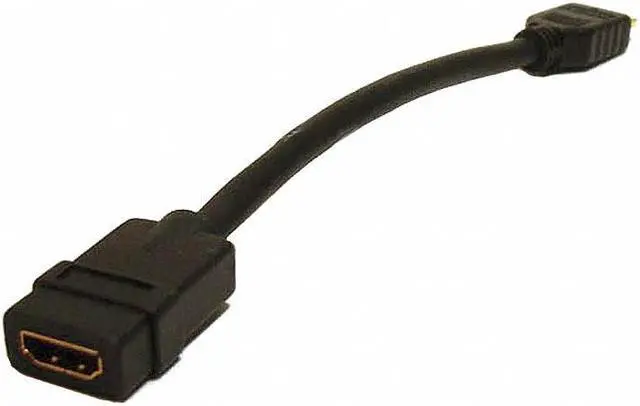 Alt view image 7 of 12 - 8-inch 28AWG High Speed Male to Female HDMI Port Saver - Black