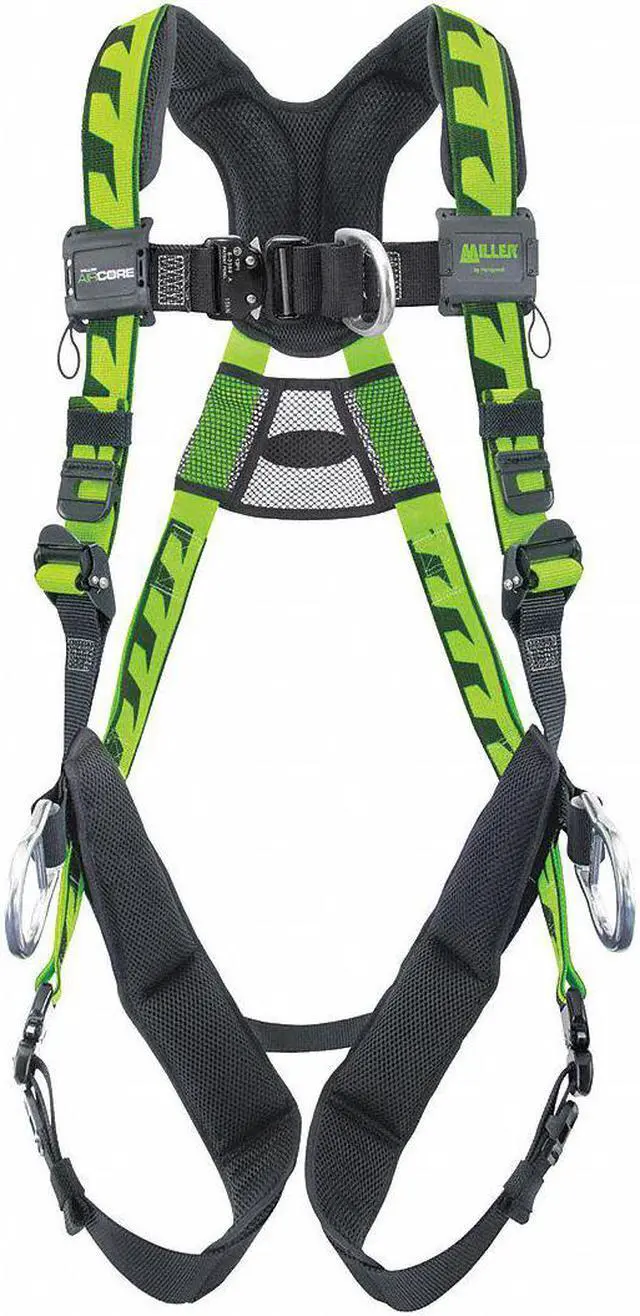 Alt view image 2 of 2 - HONEYWELL MILLER AAF-QCDSMG AirCore(TM) Full Body Harness, S/M, 400 lb.,