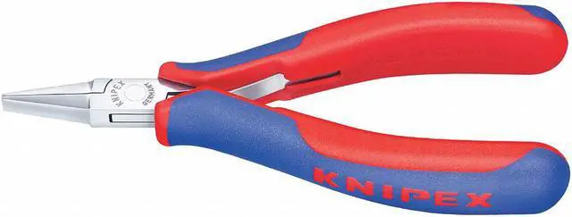 Alt view image 2 of 3 - KNIPEX 35 12 135 G 5 1/4 in Flat Nose Plier Ergonomic Handle